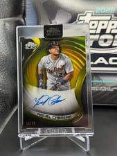 Miguel Cabrera 2021 Topps Chrome Black Autographs card