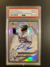 2022 Finest Moments Autographs Miguel Cabrera #FMA-MC card