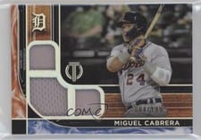 2022 Topps Tribute Triple Relics Miguel Cabrera #TTR-MC card