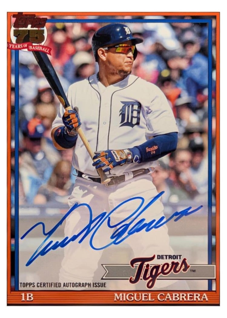 2026 Topps 1991 Topps Autographs Miguel Cabrera #91A-MC card