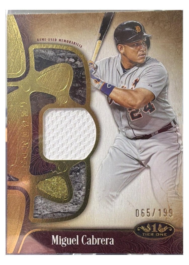 2026 Topps Tier One Tier One Legend Relics Miguel Cabrera #T1LR-MC card