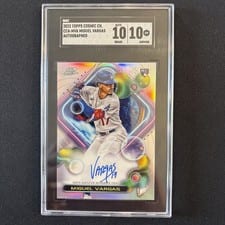 2023 Topps Cosmic Chrome Autographs Miguel Vargas #CCA-MVA card