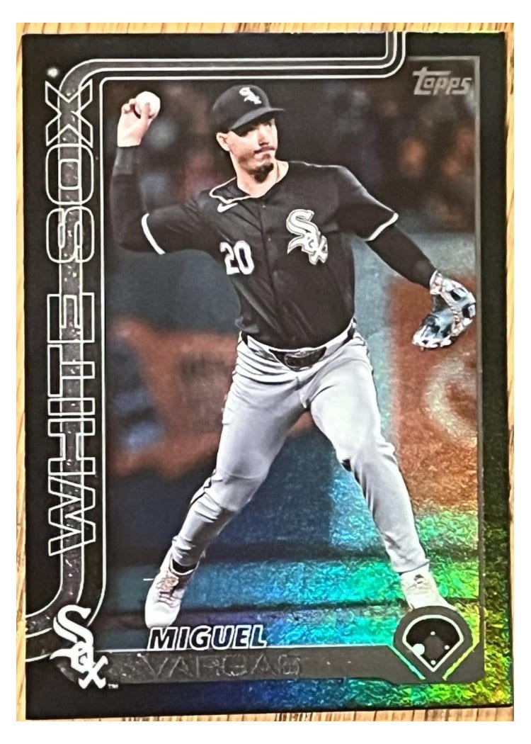 2025 Topps Base Set Miguel Vargas Black Rainbow #190 card