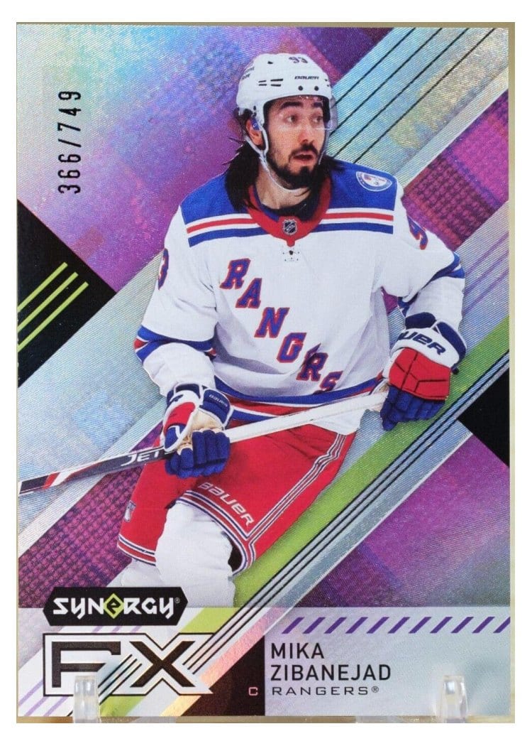 2021-22 Upper Deck Synergy Synergy FX Mika Zibanejad #FX-MZ card