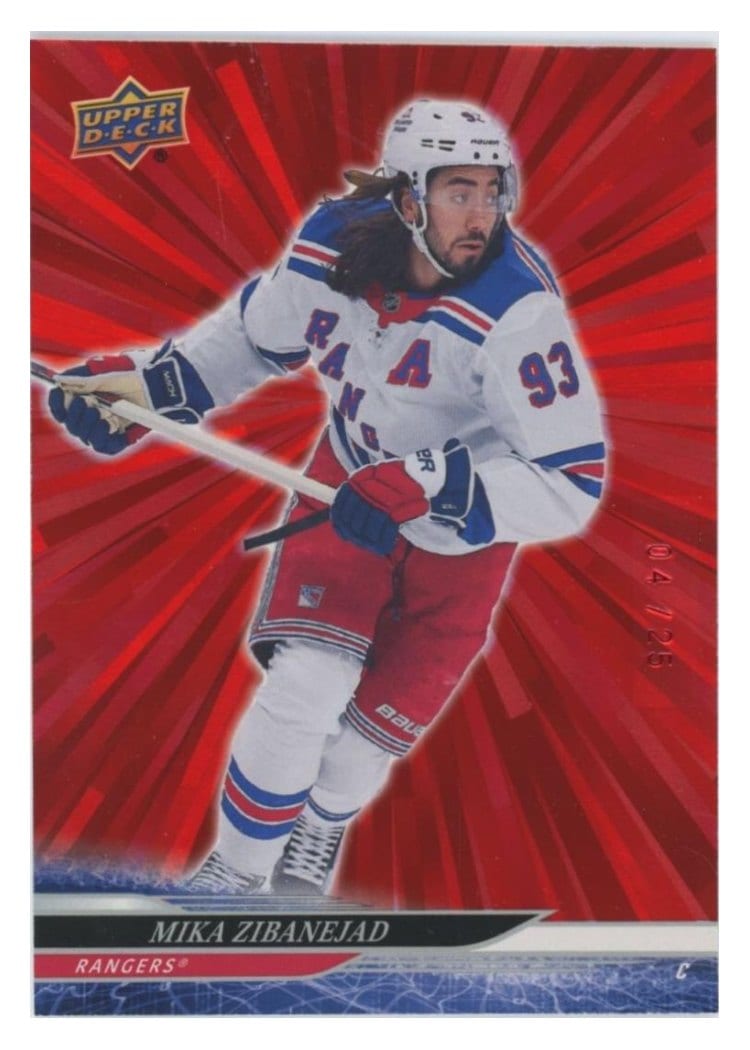 2024-25 Upper Deck Base Set Mika Zibanejad #587 card