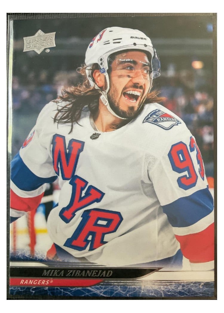 2024-25 Upper Deck Base Set Mika Zibanejad #587 card