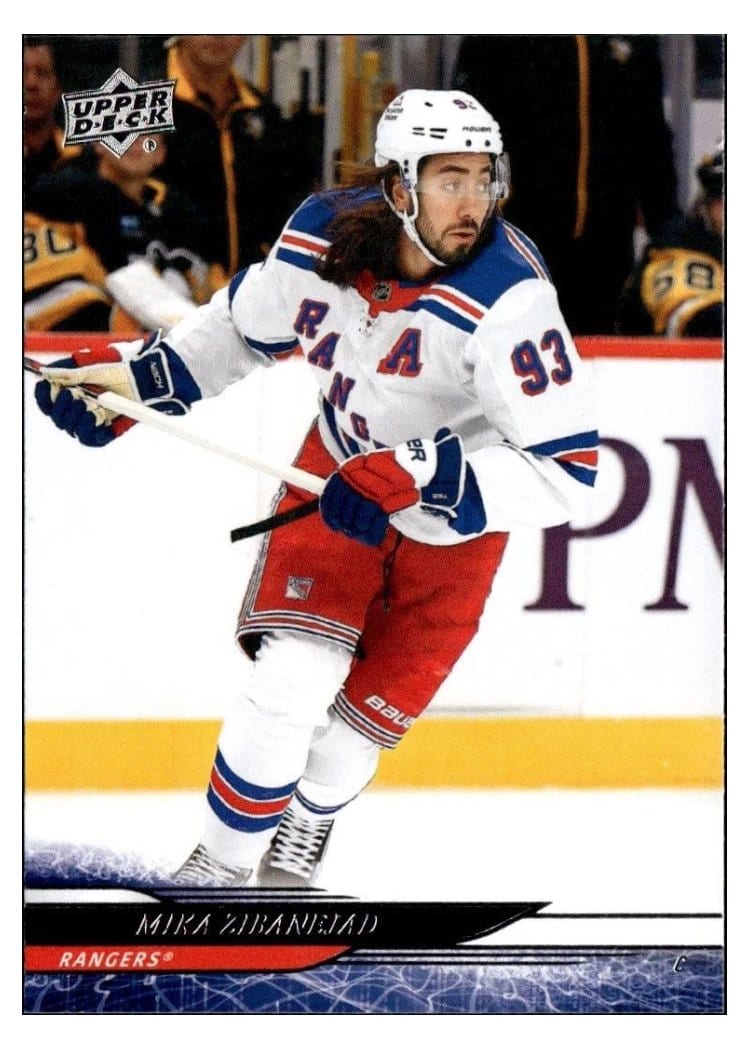 2024-25 Upper Deck Base Set Mika Zibanejad #587 card
