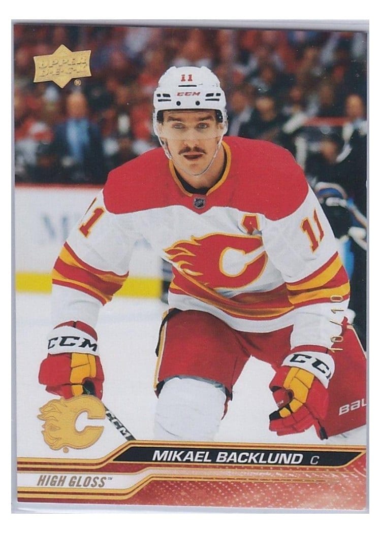 2023-24 Upper Deck Base Set Mikael Backlund #27 card