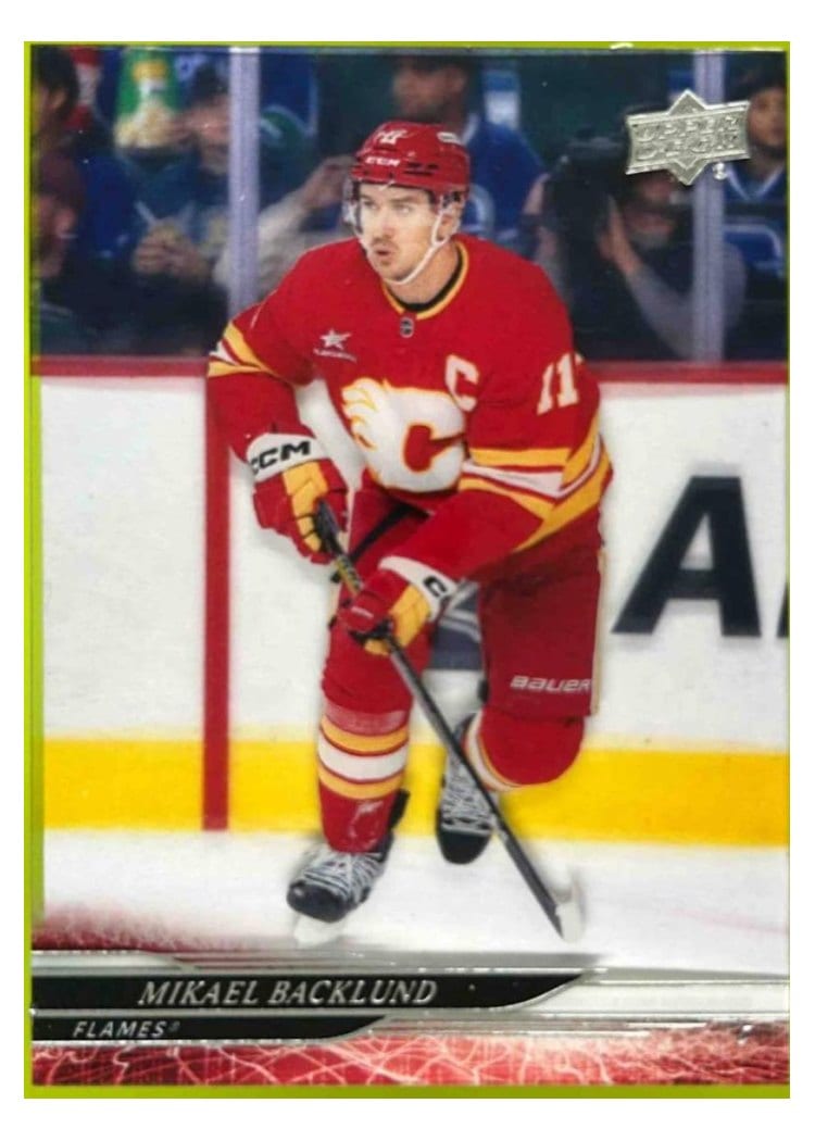 2024-25 Upper Deck Base Set Mikael Backlund #516 card