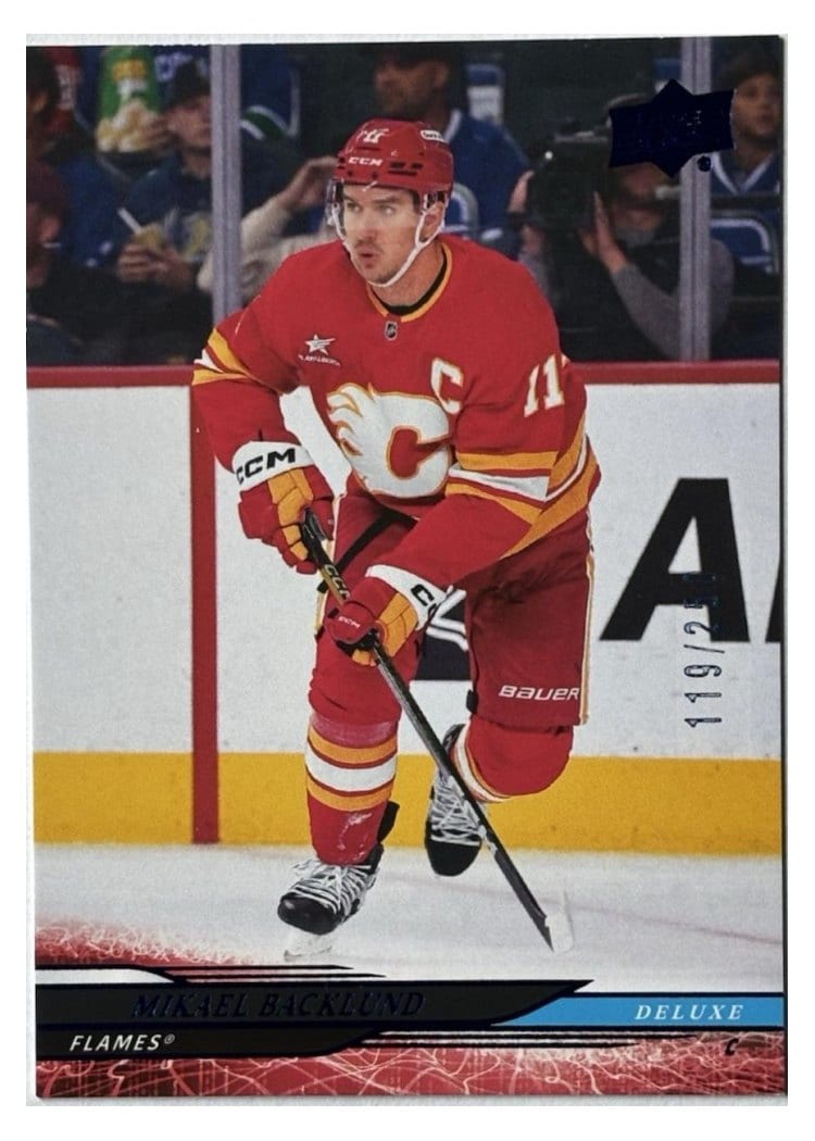 2024-25 Upper Deck Base Set Mikael Backlund #516 card