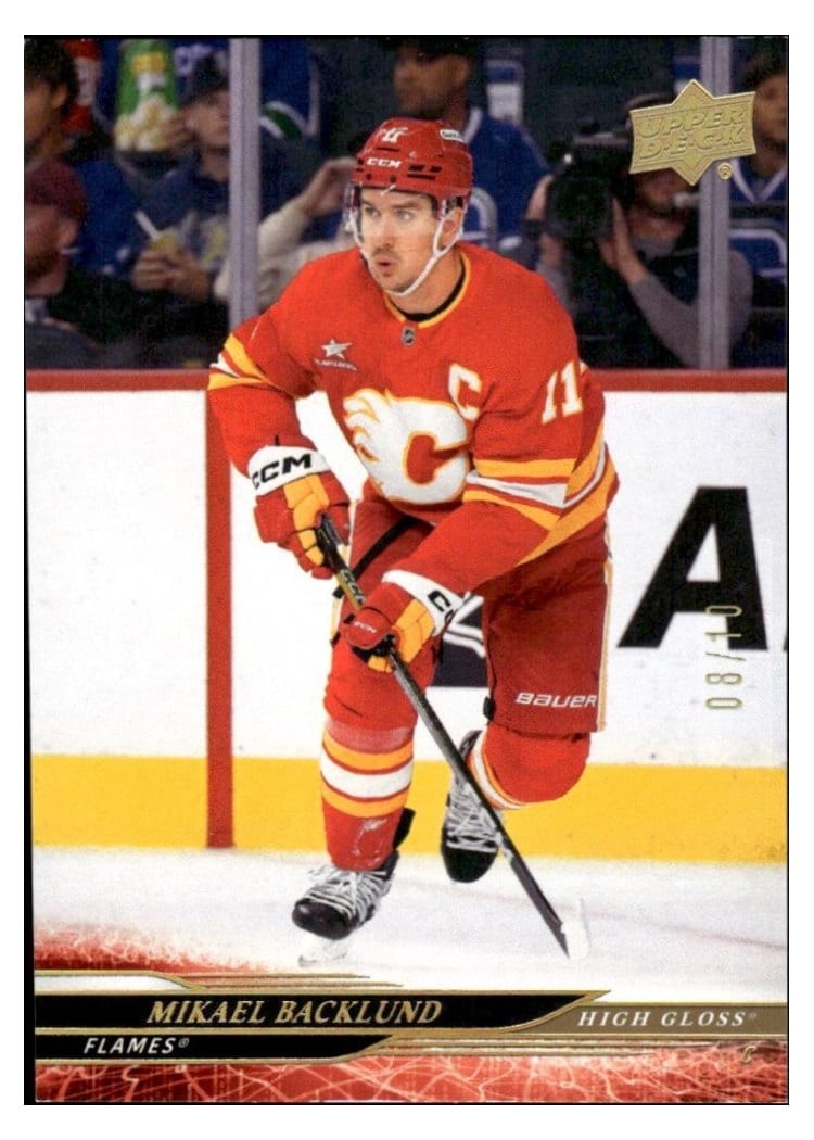 2024-25 Upper Deck Base Set Mikael Backlund #516 card