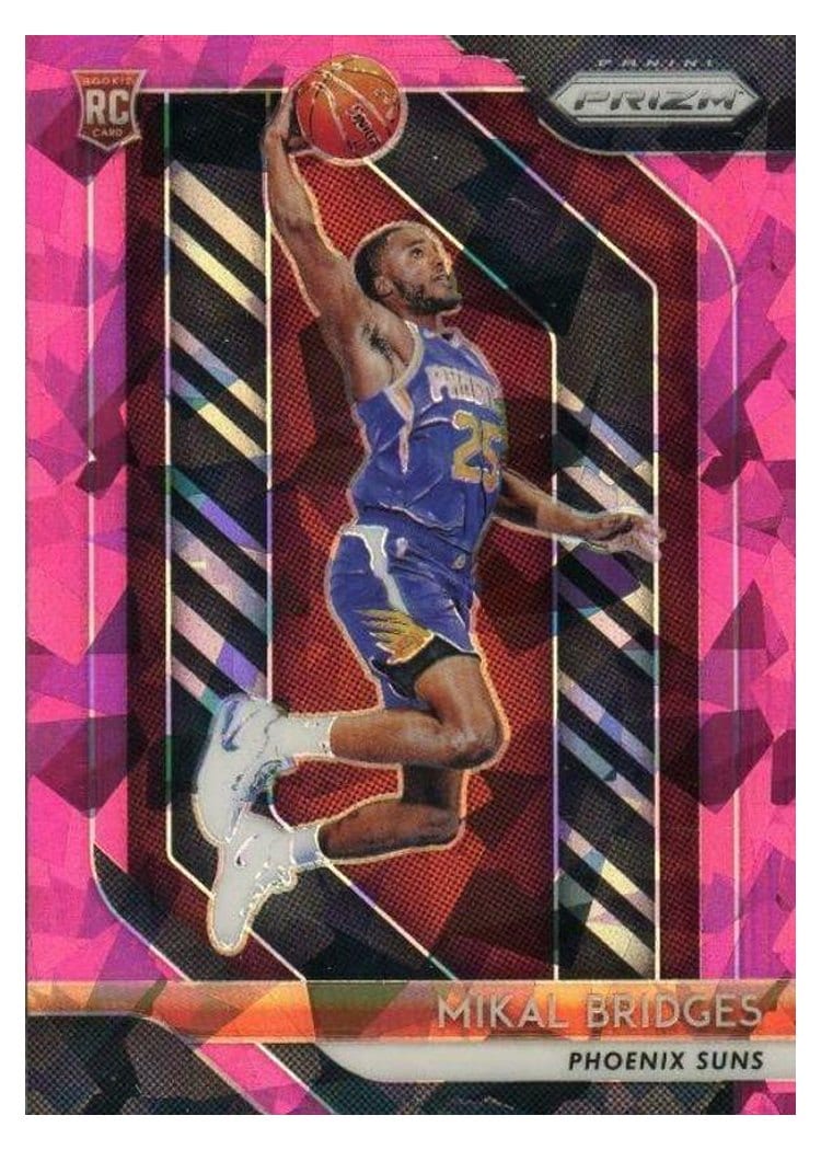 2018-19 Panini Prizm Base Set Mikal Bridges #289 card