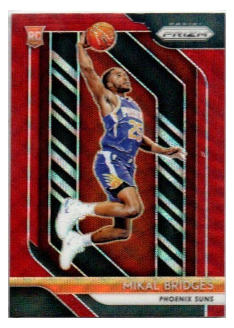 2018-19 Panini Prizm Base Set Mikal Bridges #289 card