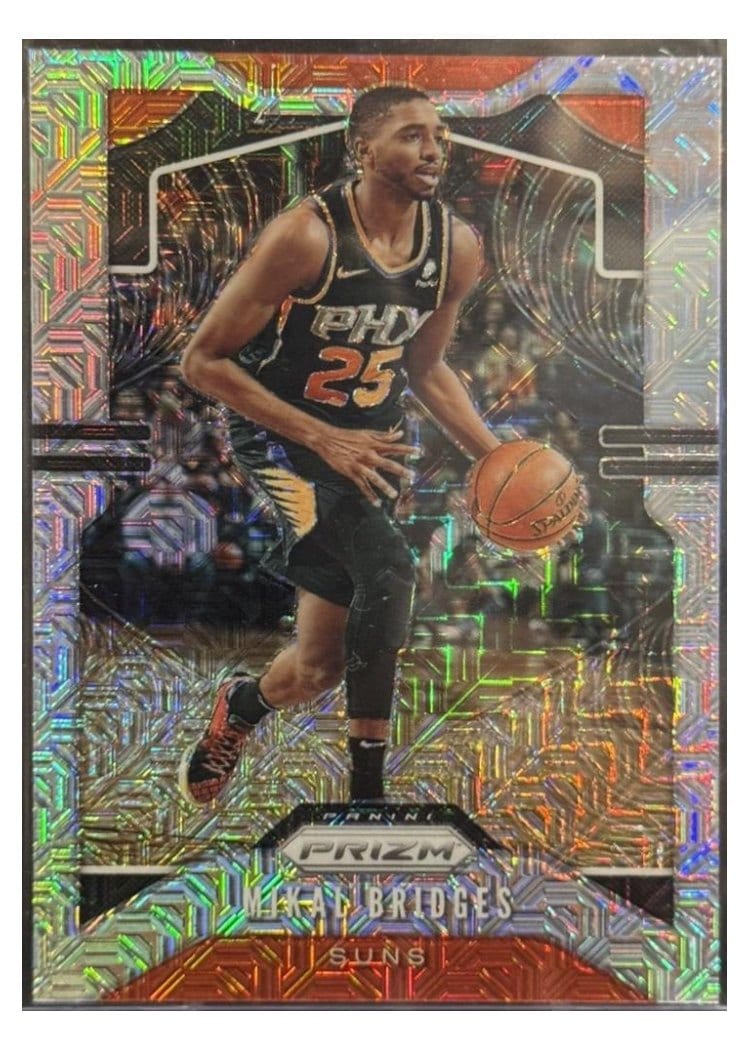 2019-20 Panini Prizm Base Set Mikal Bridges #99 card