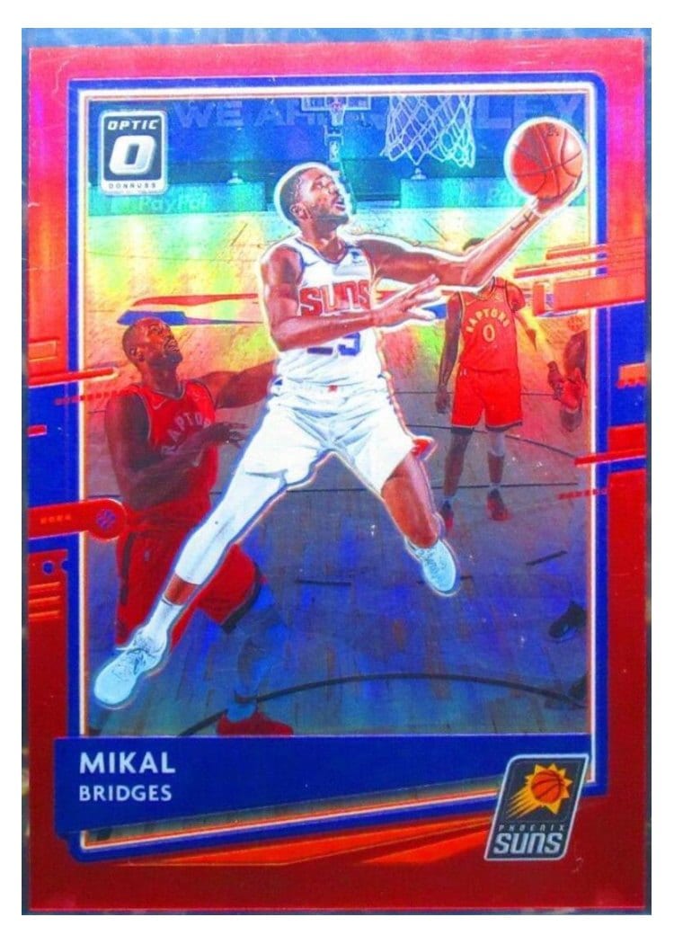 2020-21 Donruss Optic Base Set Mikal Bridges Red #54 card