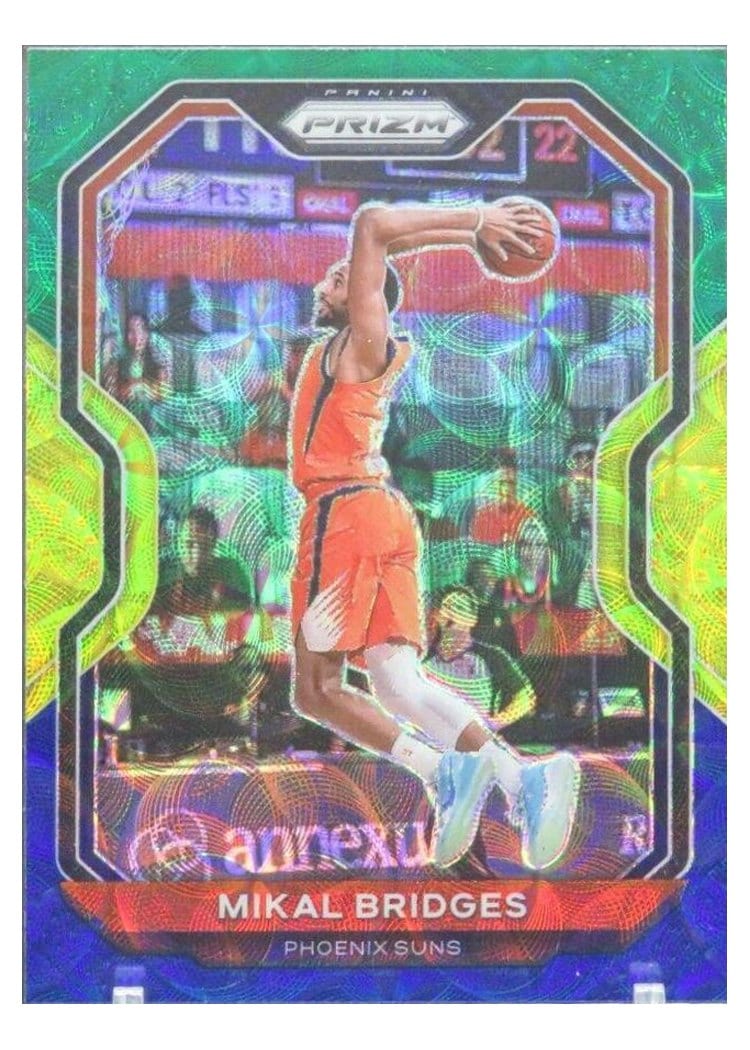 2020-21 Panini Prizm Base Set Mikal Bridges #204 card