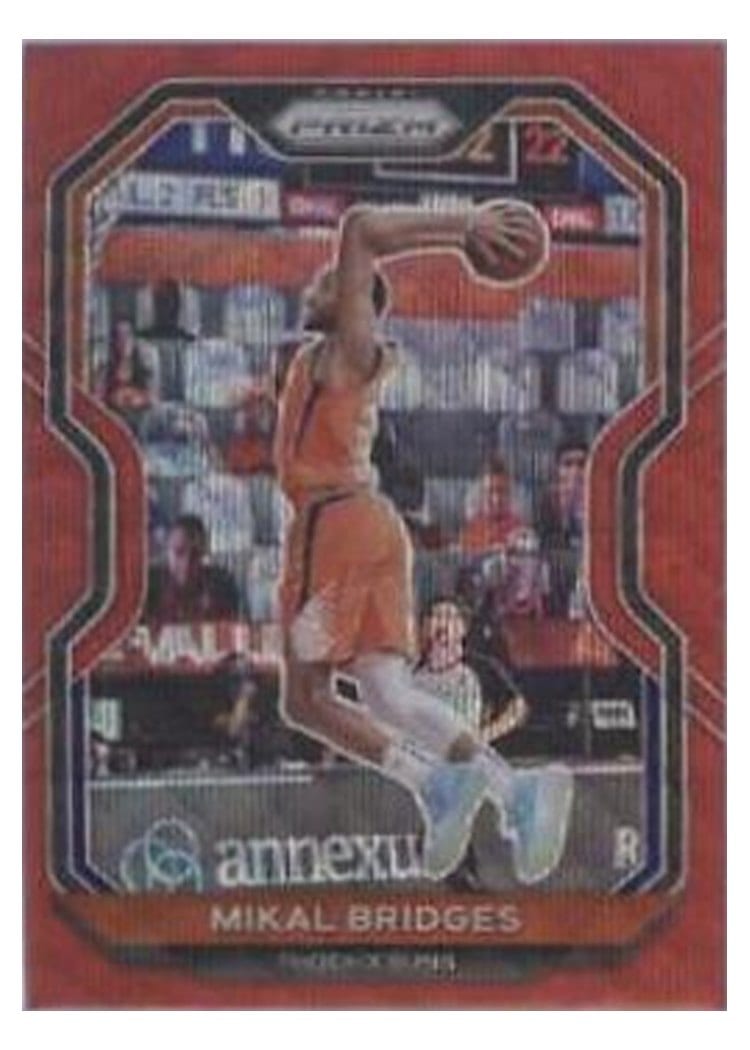 2020-21 Panini Prizm Base Set Mikal Bridges #204 card