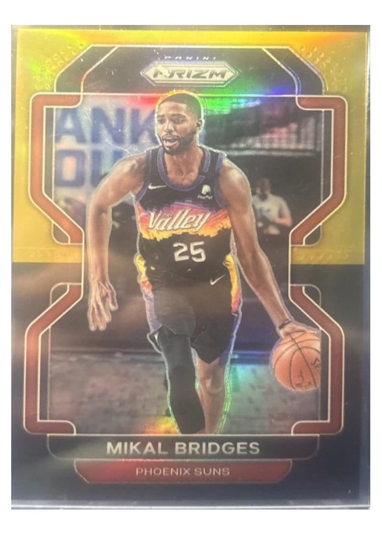 2021-22 Panini Prizm Base Set Mikal Bridges #27 card
