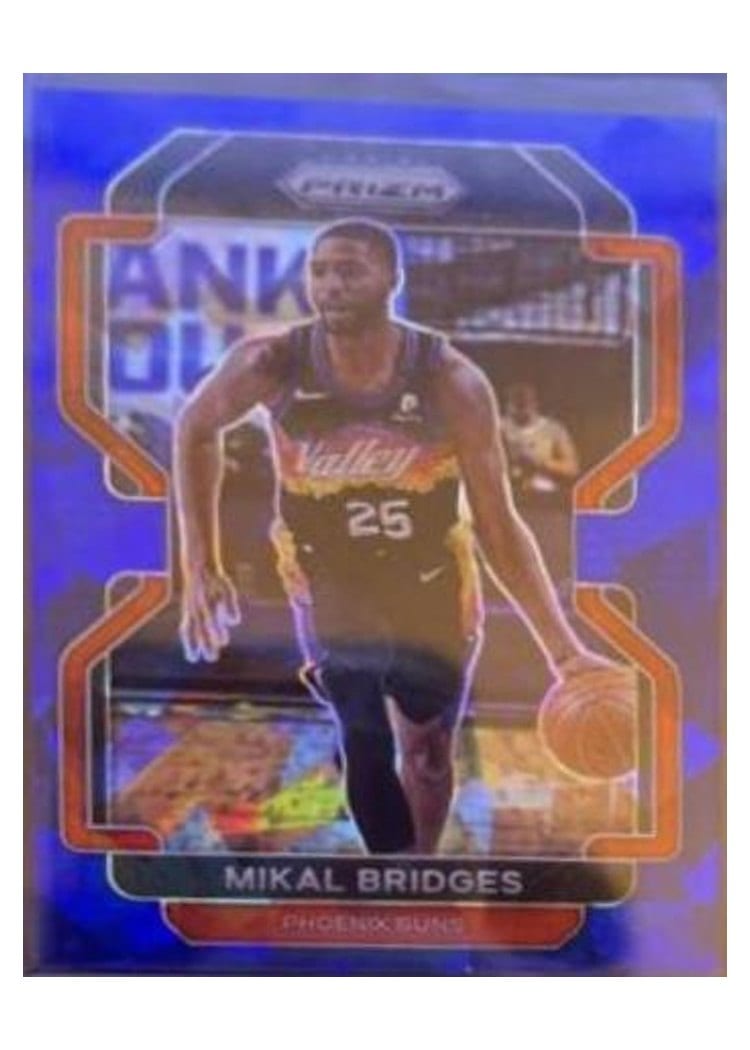2021-22 Panini Prizm Base Set Mikal Bridges #27 card