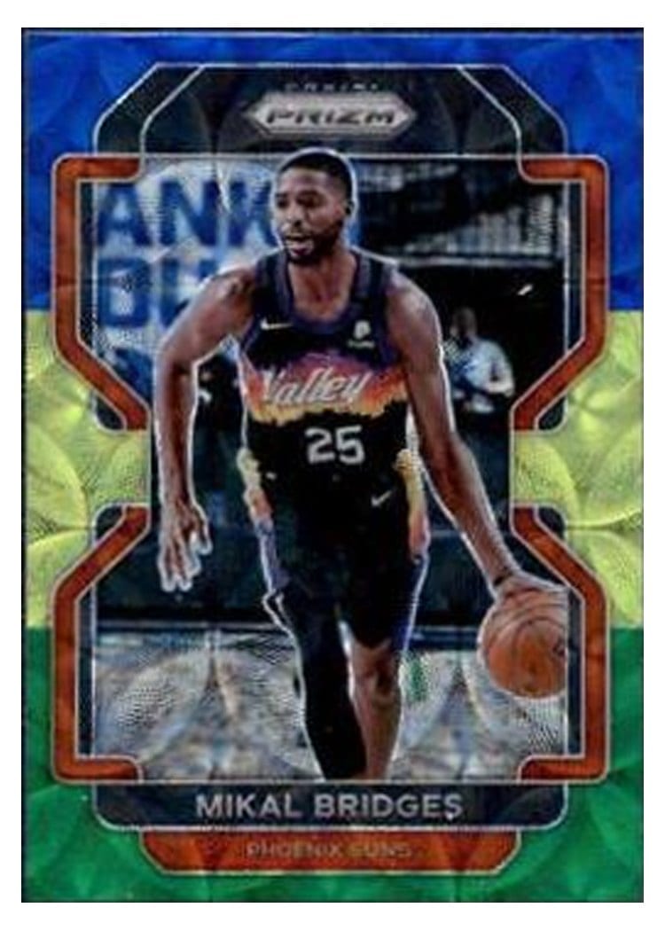 2021-22 Panini Prizm Base Set Mikal Bridges #27 card