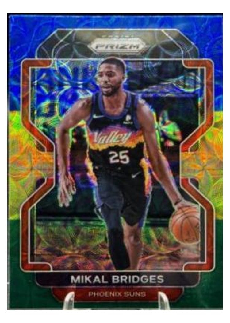 2021-22 Panini Prizm Base Set Mikal Bridges #27 card