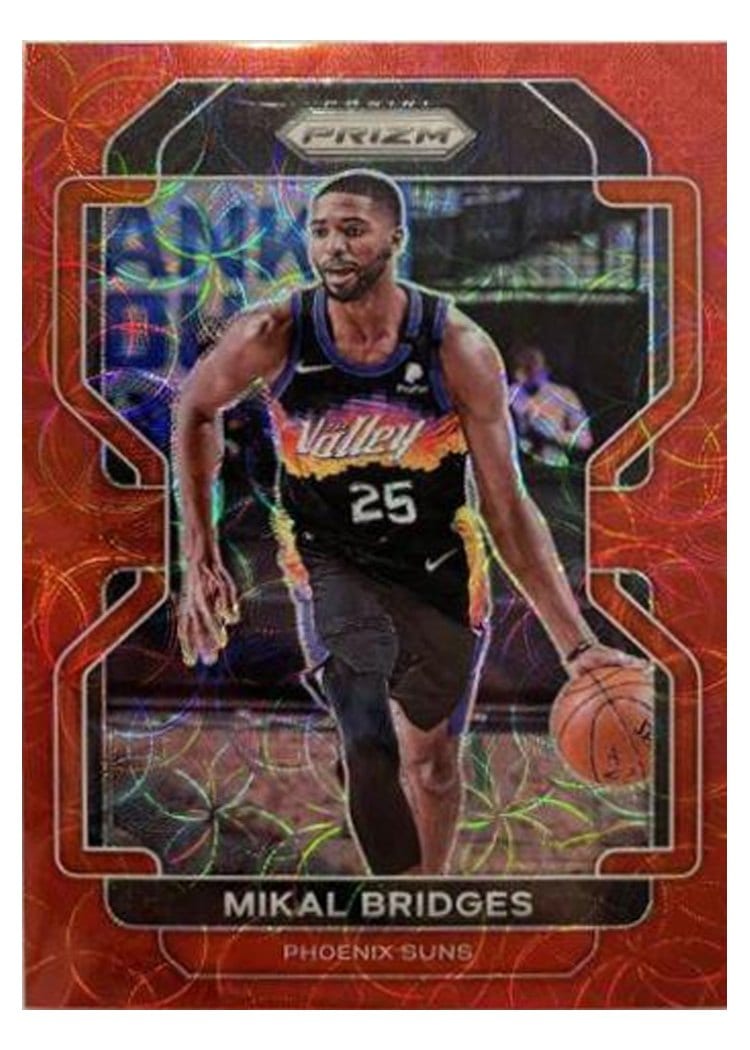 2021-22 Panini Prizm Base Set Mikal Bridges #27 card