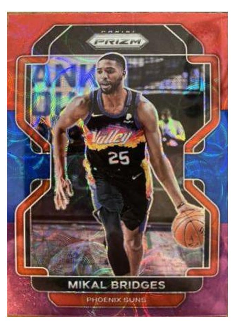 2021-22 Panini Prizm Base Set Mikal Bridges #27 card