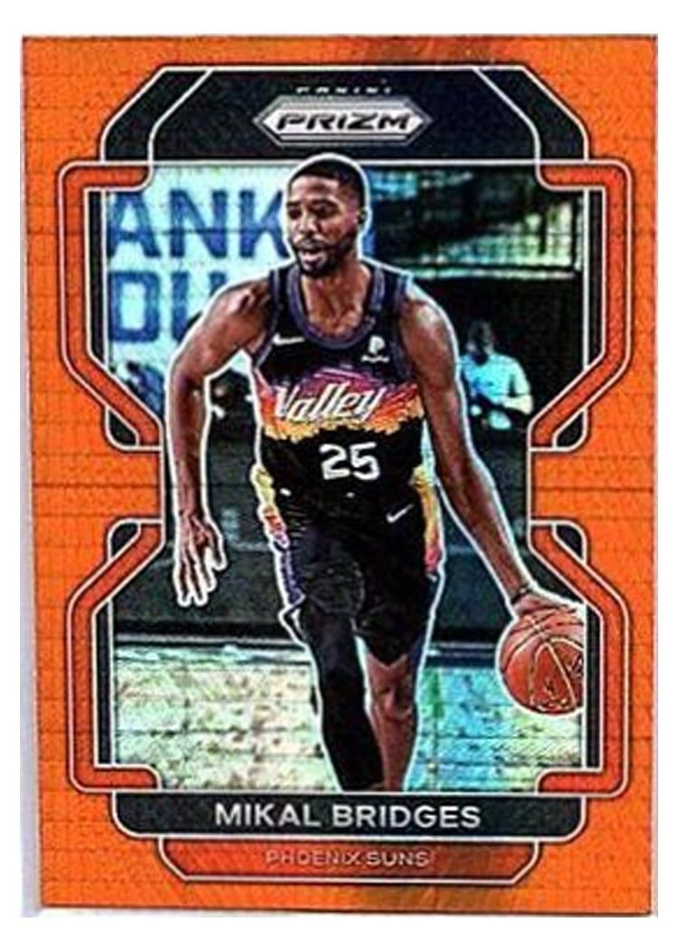 2021-22 Panini Prizm Base Set Mikal Bridges #27 card