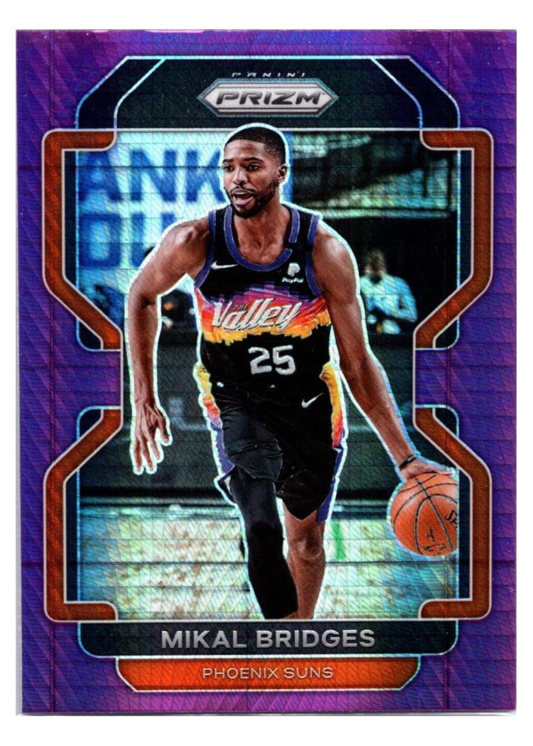 2021-22 Panini Prizm Base Set Mikal Bridges #27 card