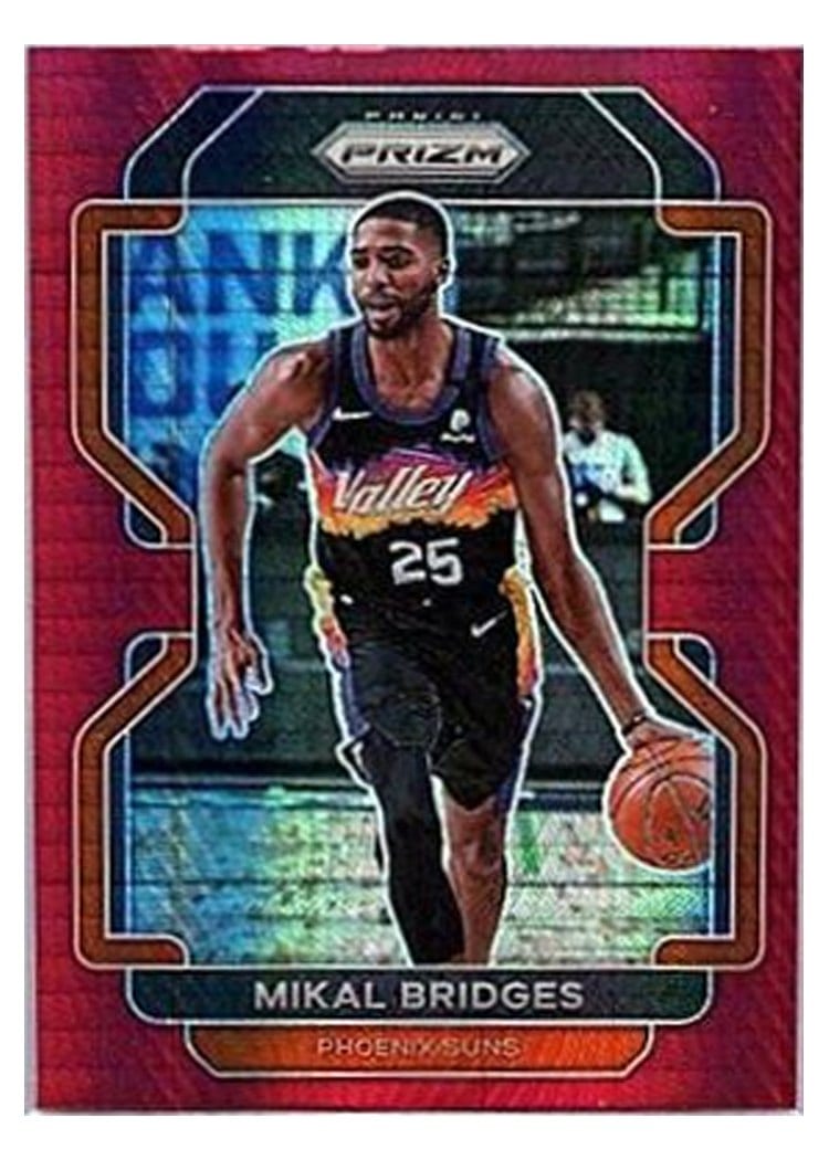 2021-22 Panini Prizm Base Set Mikal Bridges #27 card