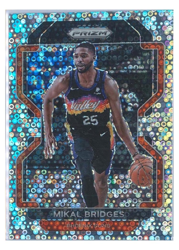 2021-22 Panini Prizm Base Set Mikal Bridges #27 card