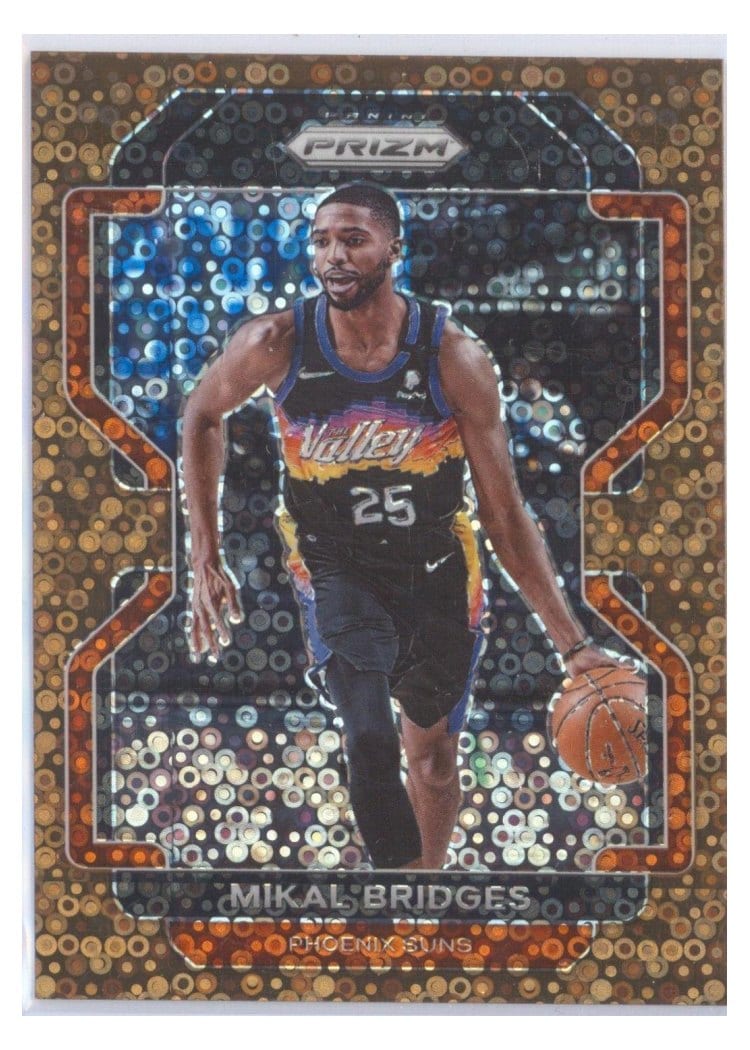 2021-22 Panini Prizm Base Set Mikal Bridges #27 card