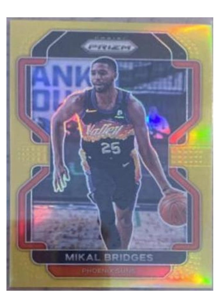 2021-22 Panini Prizm Base Set Mikal Bridges #27 card