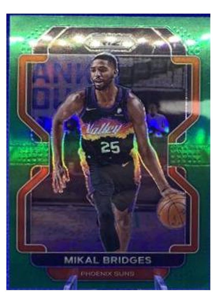 2021-22 Panini Prizm Base Set Mikal Bridges #27 card