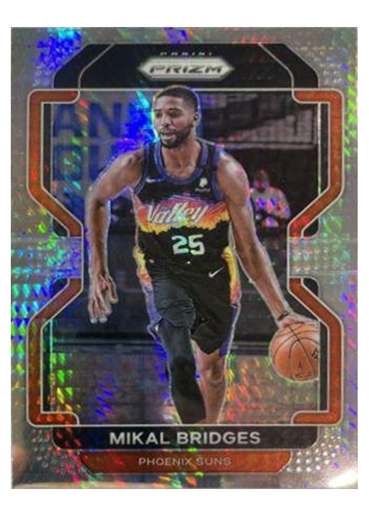 2021-22 Panini Prizm Base Set Mikal Bridges #27 card
