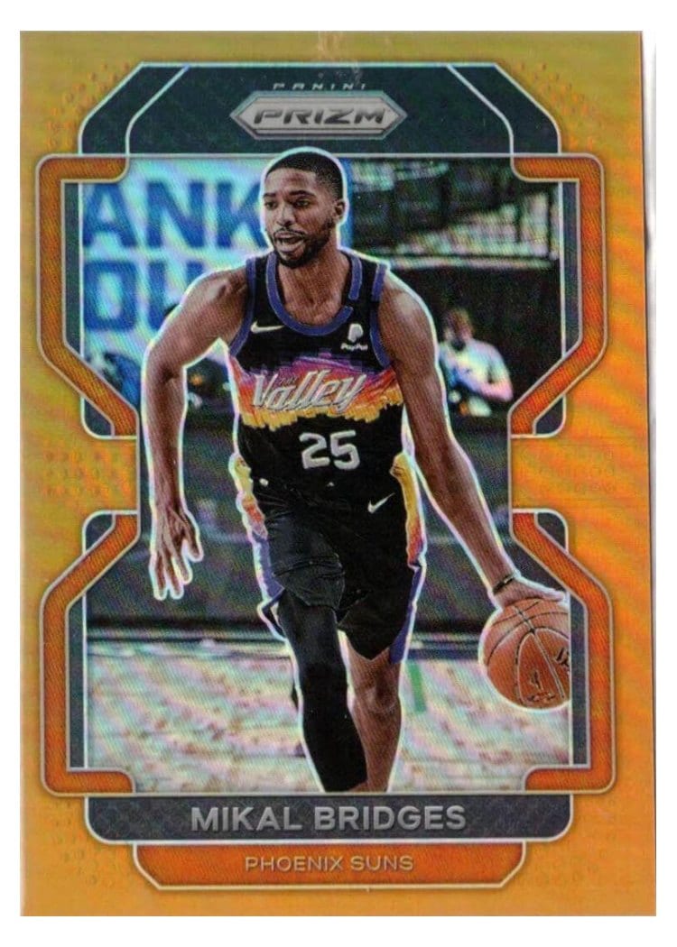 2021-22 Panini Prizm Base Set Mikal Bridges #27 card