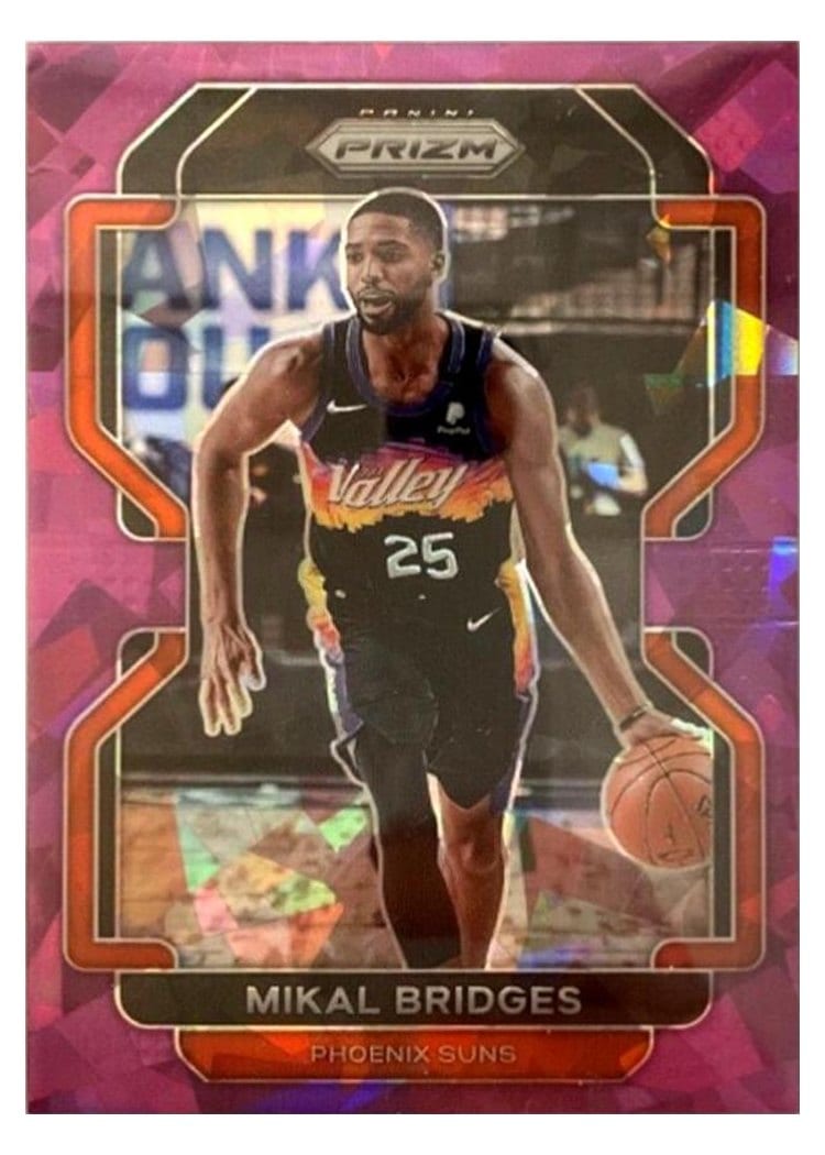 2021-22 Panini Prizm Base Set Mikal Bridges #27 card