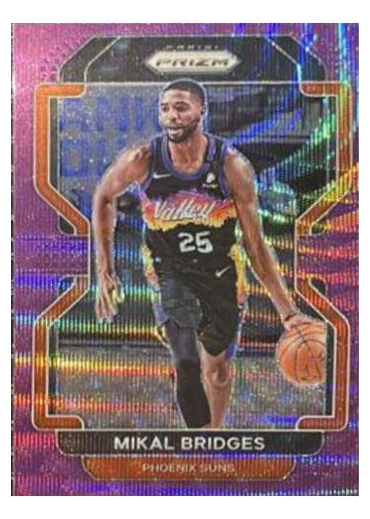 2021-22 Panini Prizm Base Set Mikal Bridges #27 card
