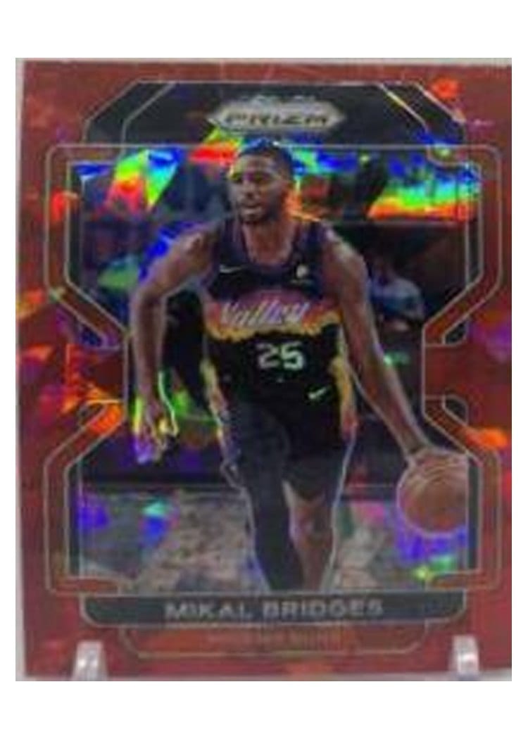 2021-22 Panini Prizm Base Set Mikal Bridges #27 card