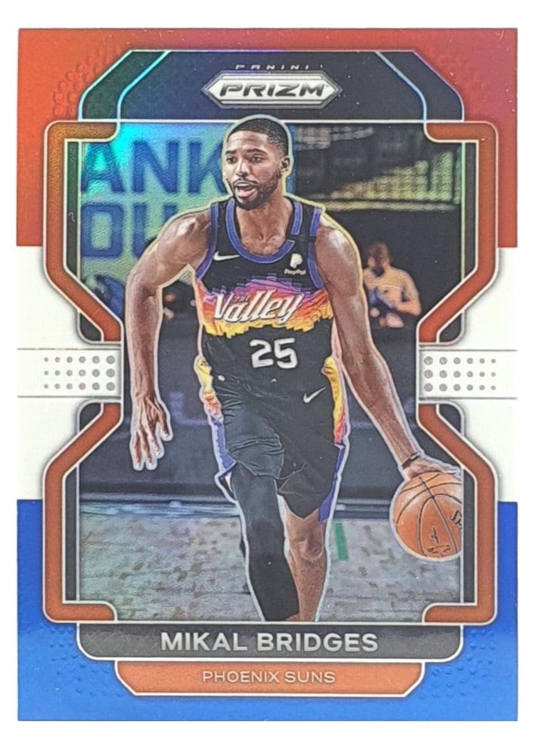 2021-22 Panini Prizm Base Set Mikal Bridges #27 card