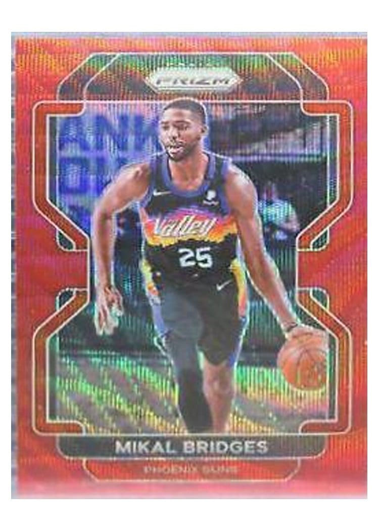 2021-22 Panini Prizm Base Set Mikal Bridges #27 card