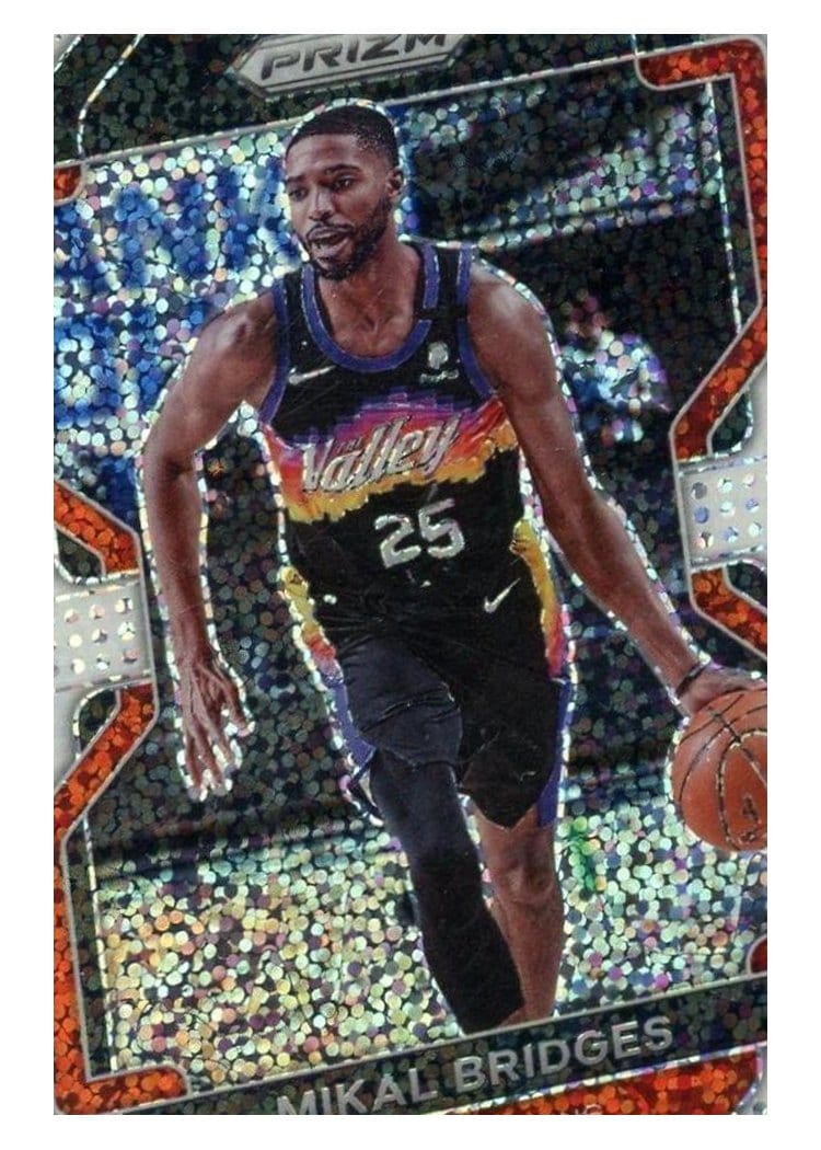 2021-22 Panini Prizm Base Set Mikal Bridges #27 card