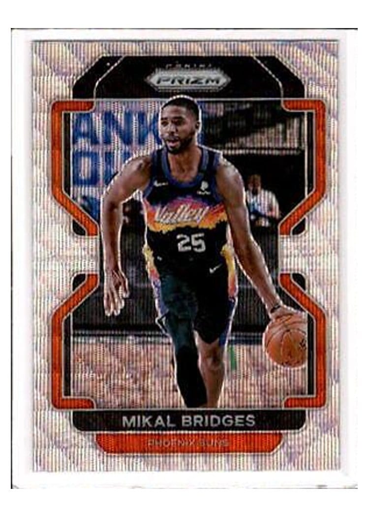 2021-22 Panini Prizm Base Set Mikal Bridges #27 card