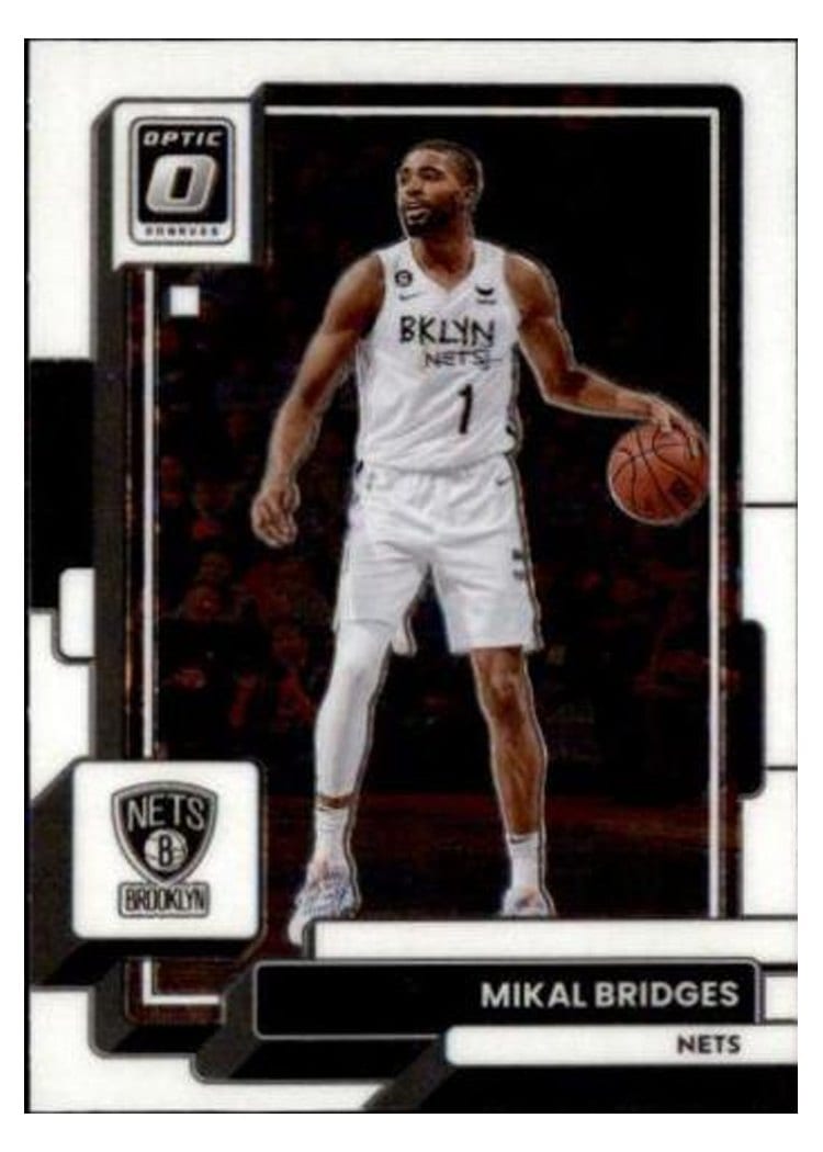 2022-23 Donruss Optic Base Set Mikal Bridges #108 card