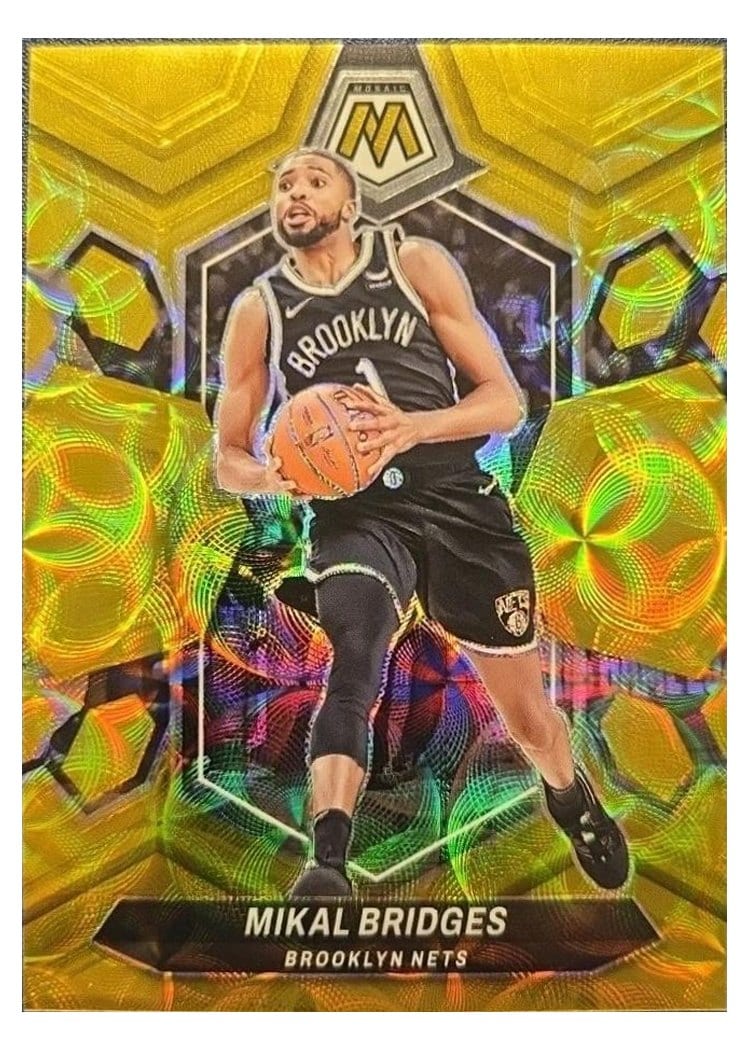 2023-24 Panini Mosaic Base Set Mikal Bridges #156 card