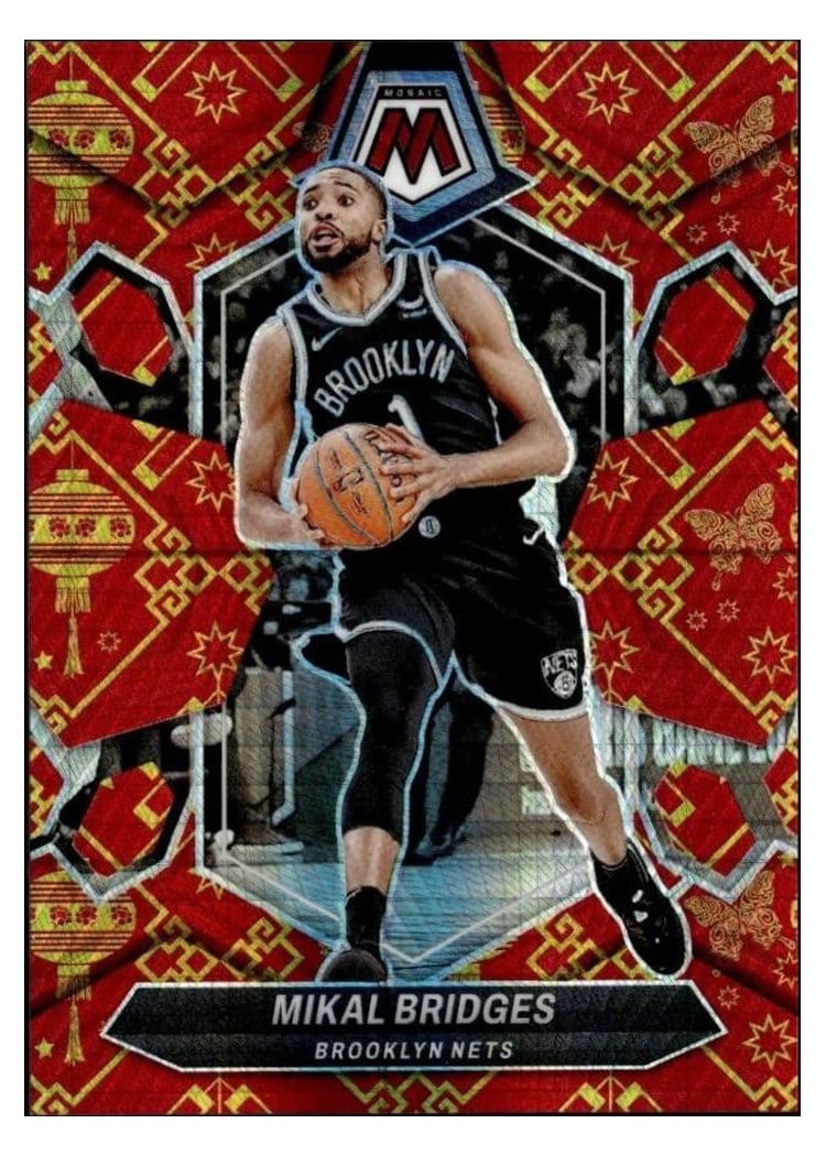2023-24 Panini Mosaic Base Set Mikal Bridges #156 card
