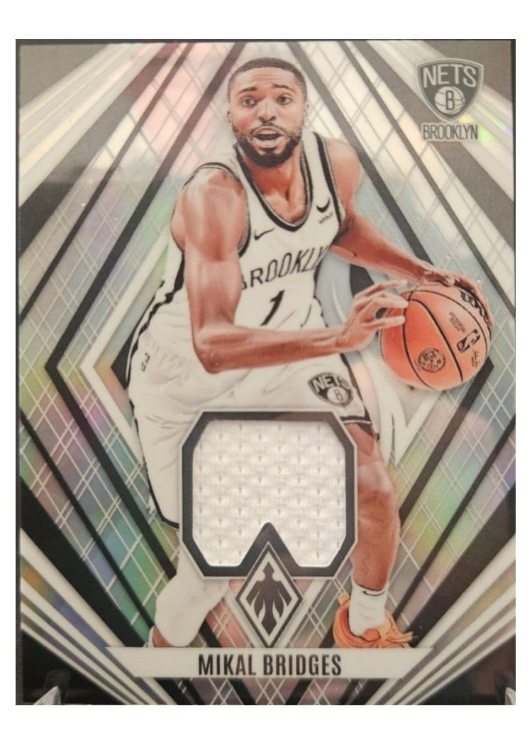 2023-24 Panini Phoenix Veteran Materials Mikal Bridges #VM-MIK card