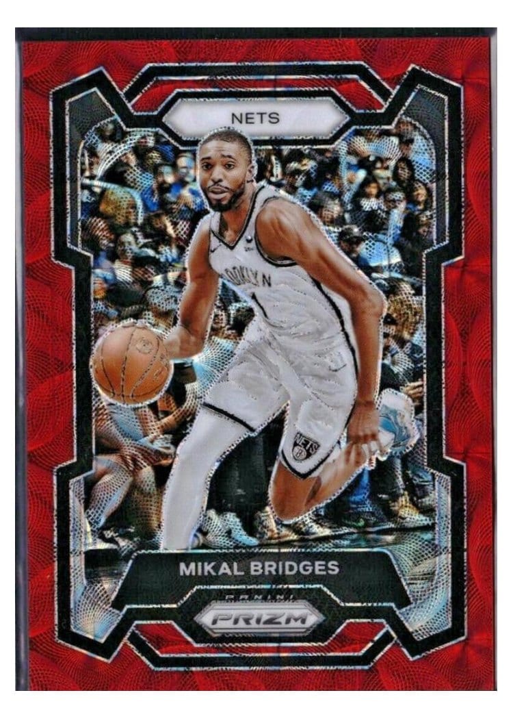 2023-24 Panini Prizm Base Set Mikal Bridges #46 card