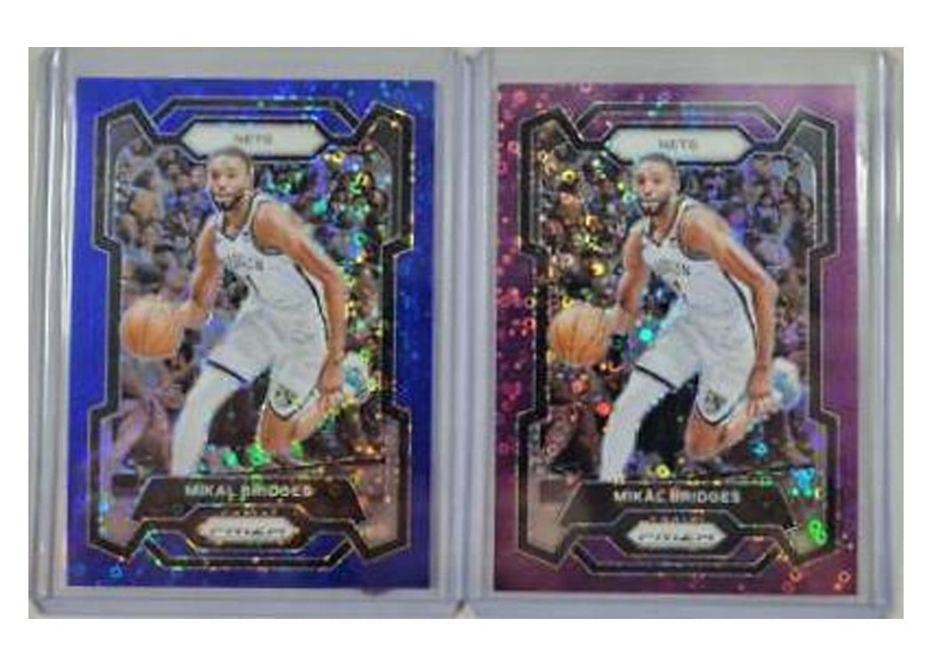 2023-24 Panini Prizm Base Set Mikal Bridges #46 card