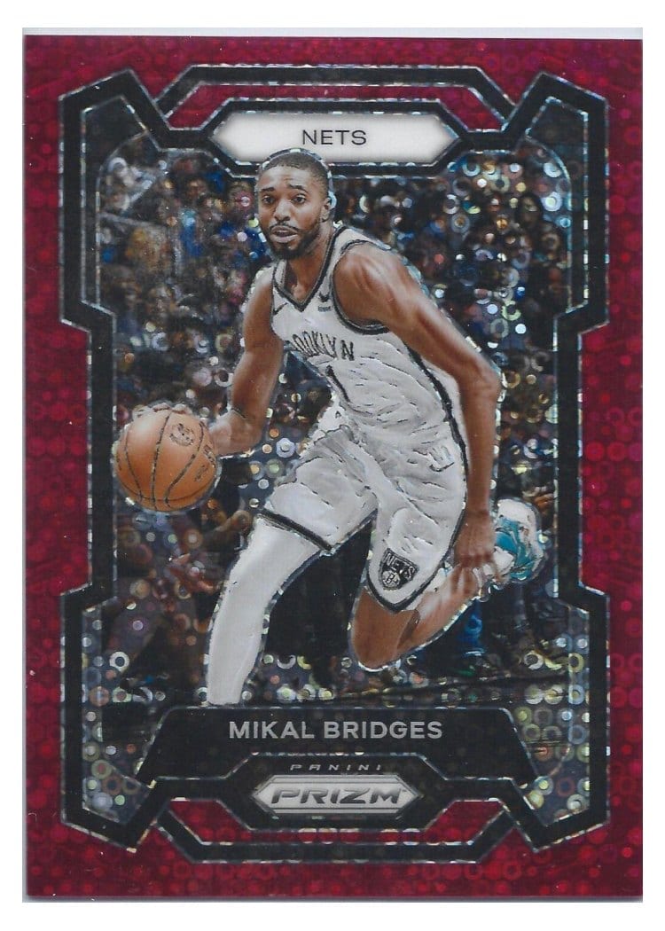 2023-24 Panini Prizm Base Set Mikal Bridges #46 card